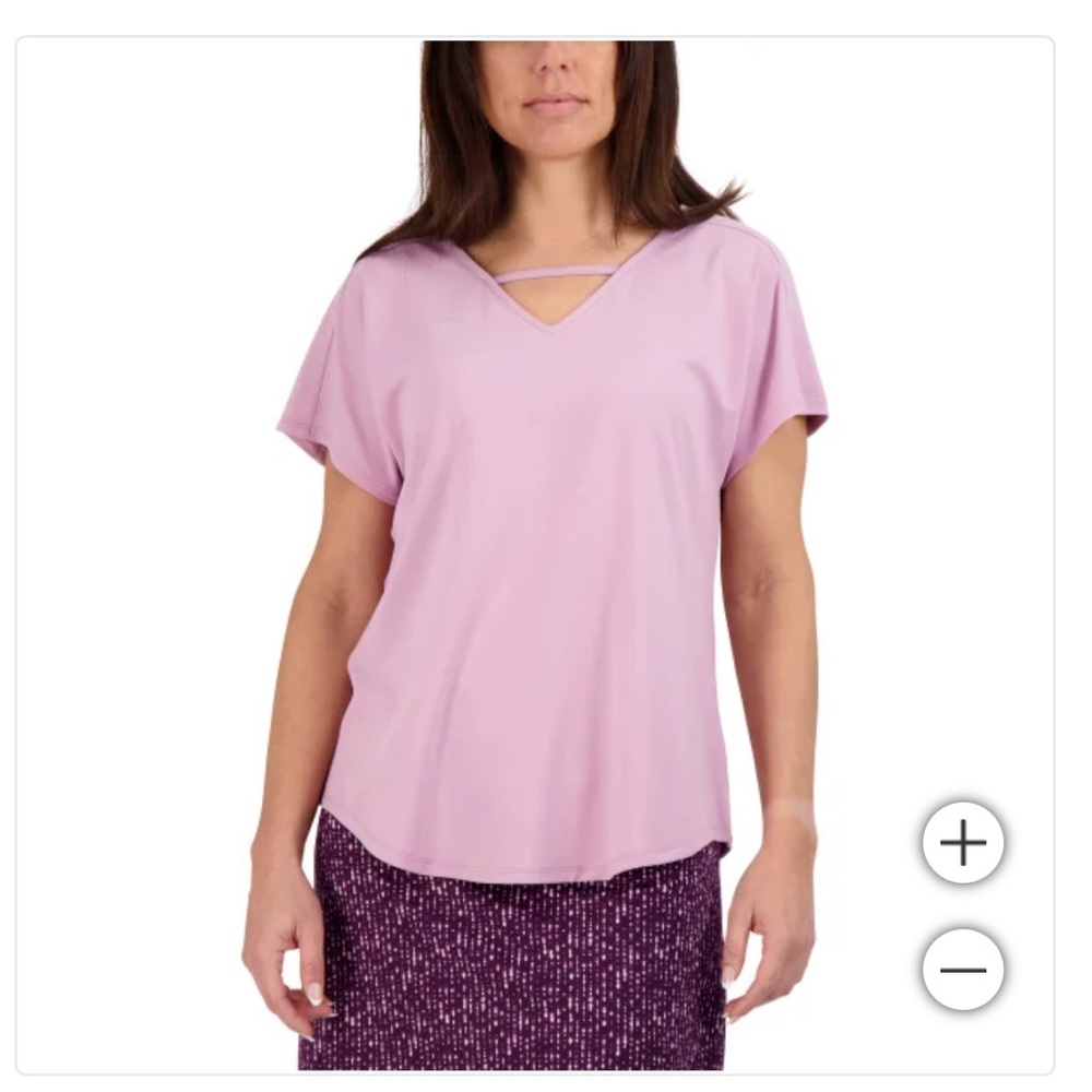 NWT Tranquility by Colorado Clothing Ladies' Pink V-neck Top